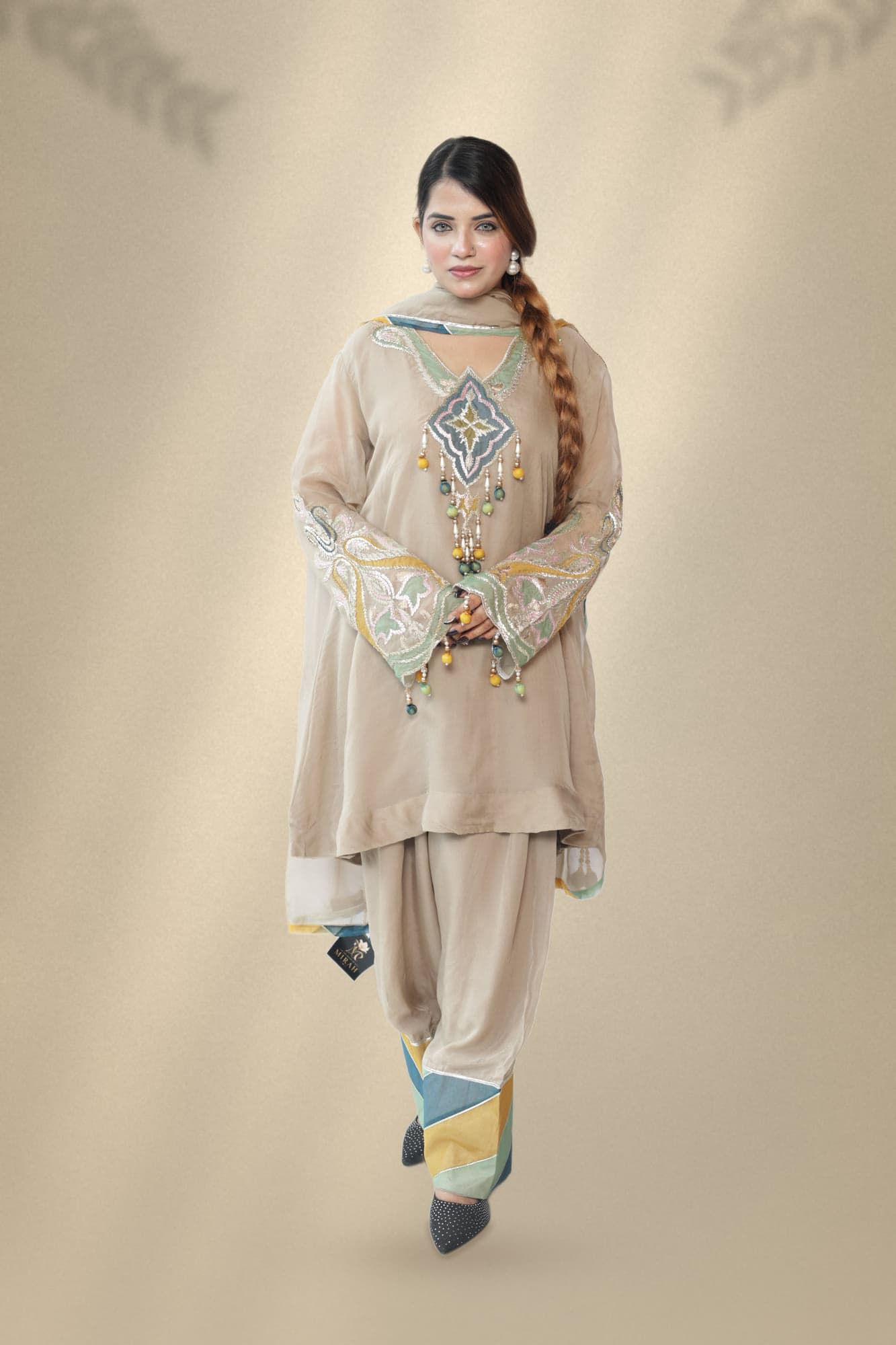 Sabaa Chiffon Tassel Set