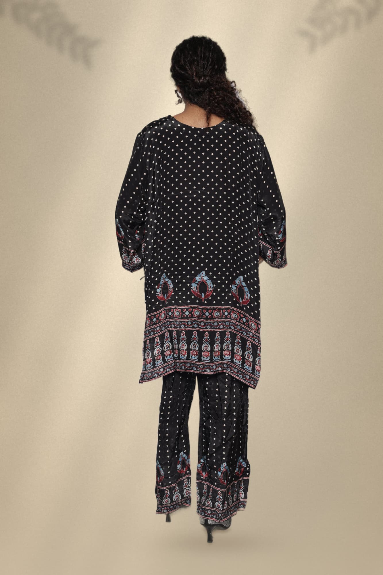 Zeba Printed Crepe Co-ord Set, photograph 4 of 4