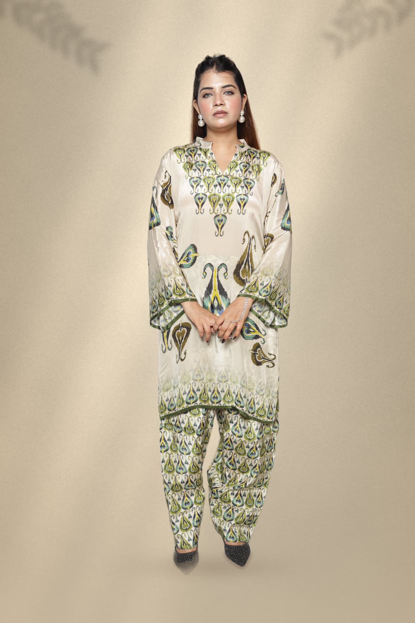 Nyra Ikat Kurta Set