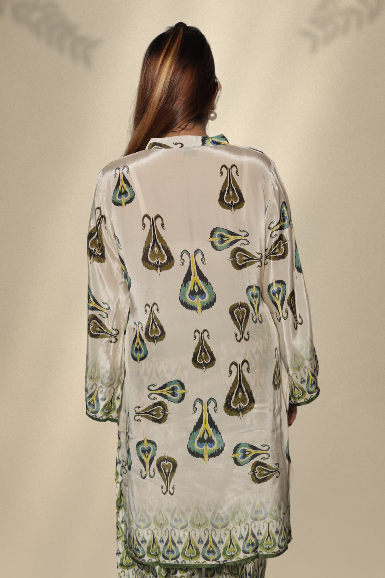 Nyra Ikat Kurta Set, photograph 3 of 3