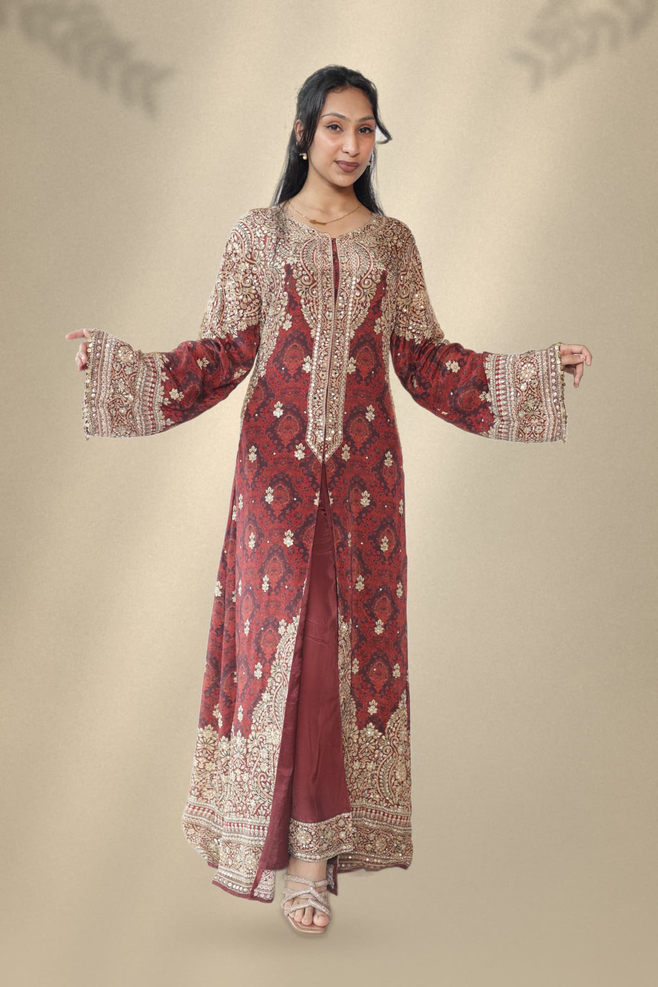 Zarina Embroidered Gown