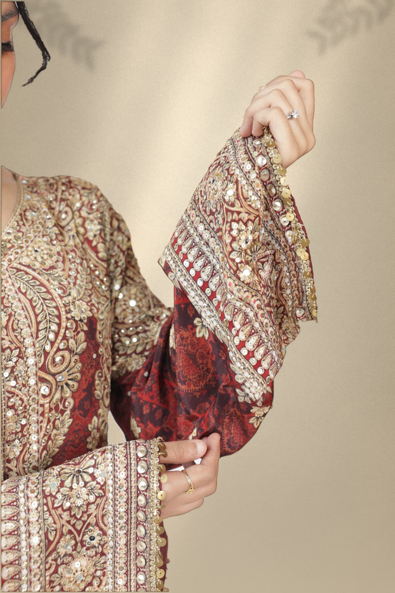 Zarina Embroidered Gown, photograph 3 of 4