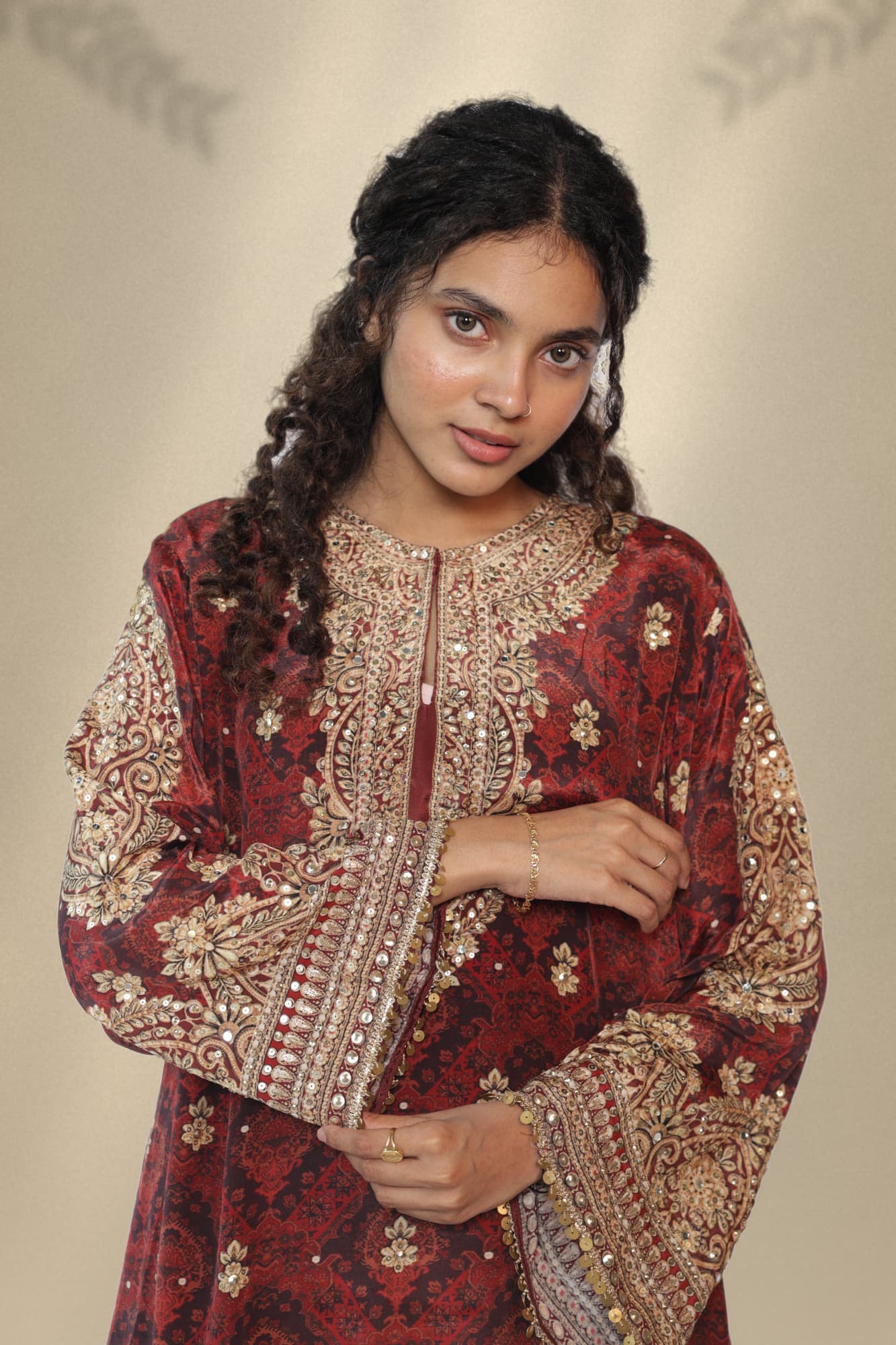 Noor Embroidered Kurta Set, photograph 3 of 3