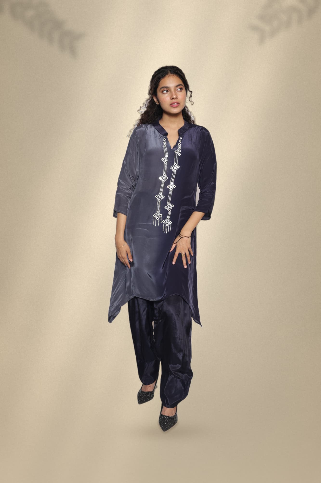 Sahar Satin Kurta Set